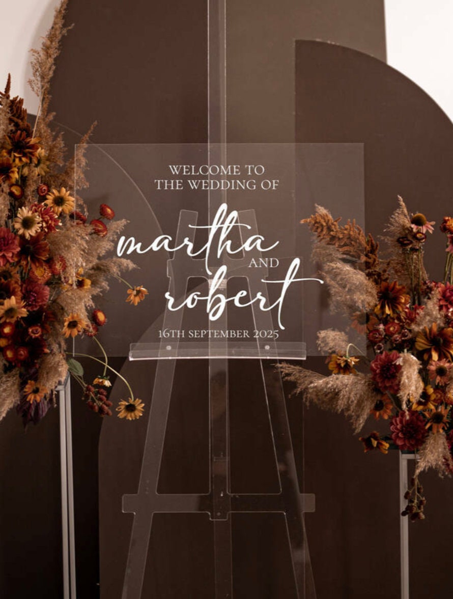 Segno di nozze di benvenuto - Doccia nuziale Segno di benvenuto - Segno di benvenuto Matrimonio moderno - Arredamento rustico di nozze