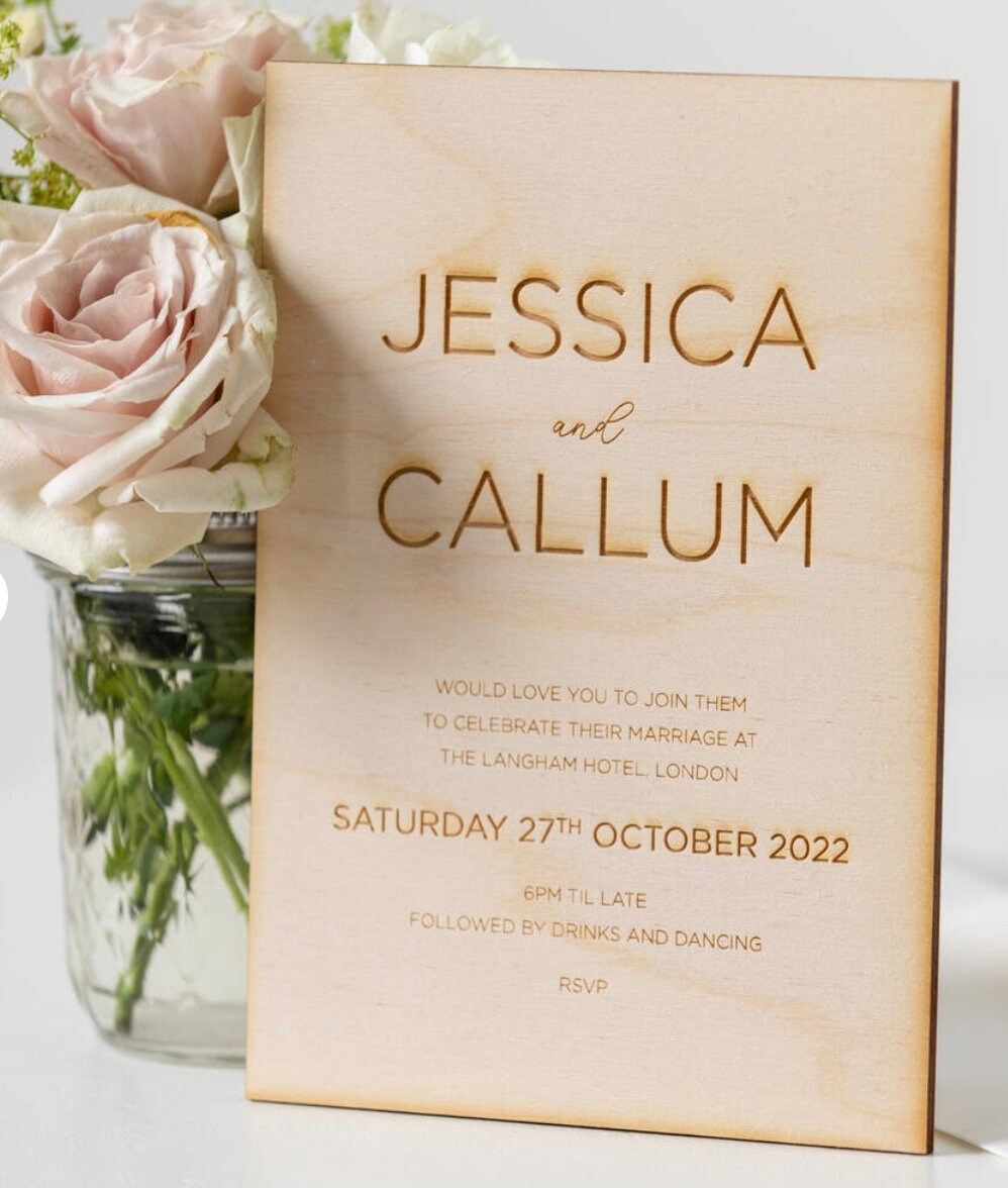 Invito di nozze in legno partecipazioni in legno personalizzati inviti di nozze rustici, invito al ricevimento di nozze,legno Save the date