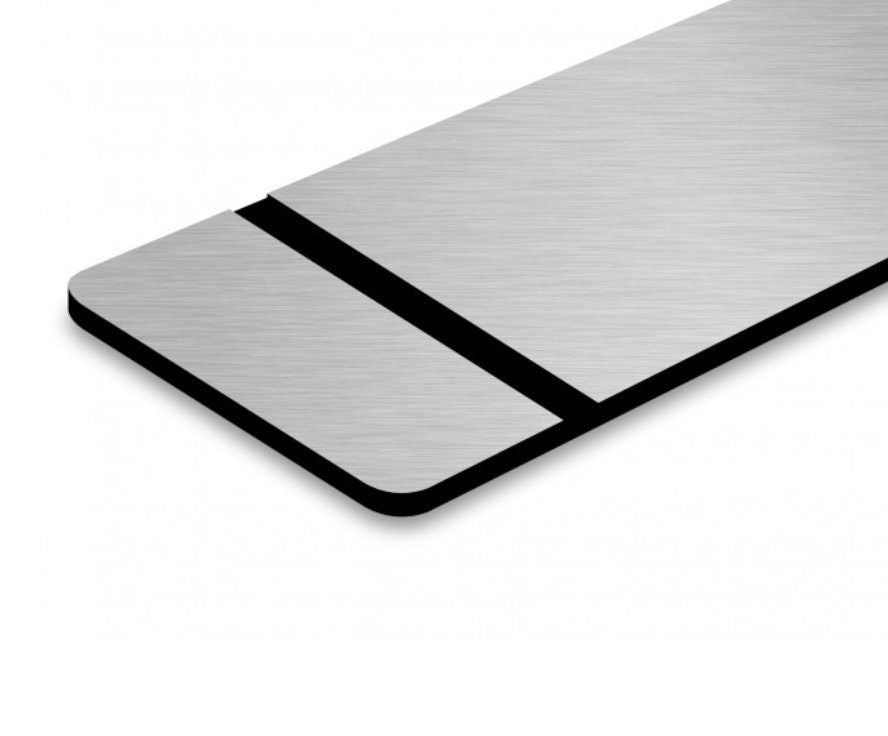 lascia una recensione qr code economici in ottone o acciaio abs da tavolo Portamenu 10-50-100 pz personalizzati con incisione laser logo