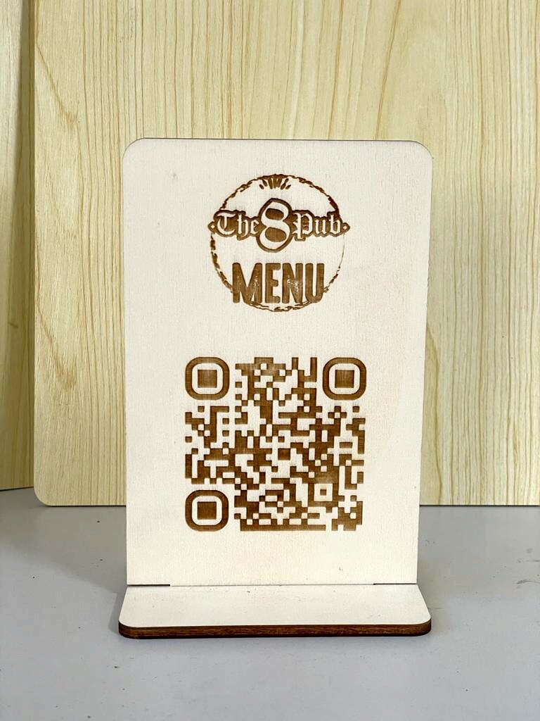 qr code economici in ottone o acciaio abs da tavolo Portamenu 10-50-100 pz personalizzati con incisione laser logo ristorante