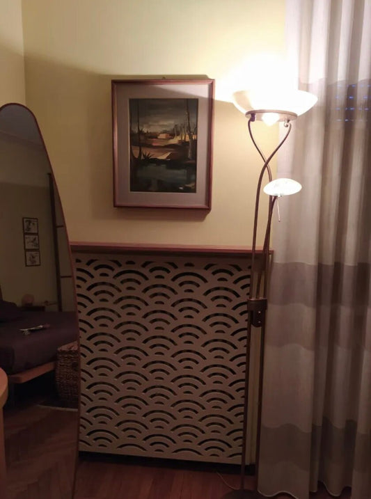 Copritermosifone pannello mdf o legno traforato interni esterni taglio laser decorazione casa, quadro, fai da te, separè