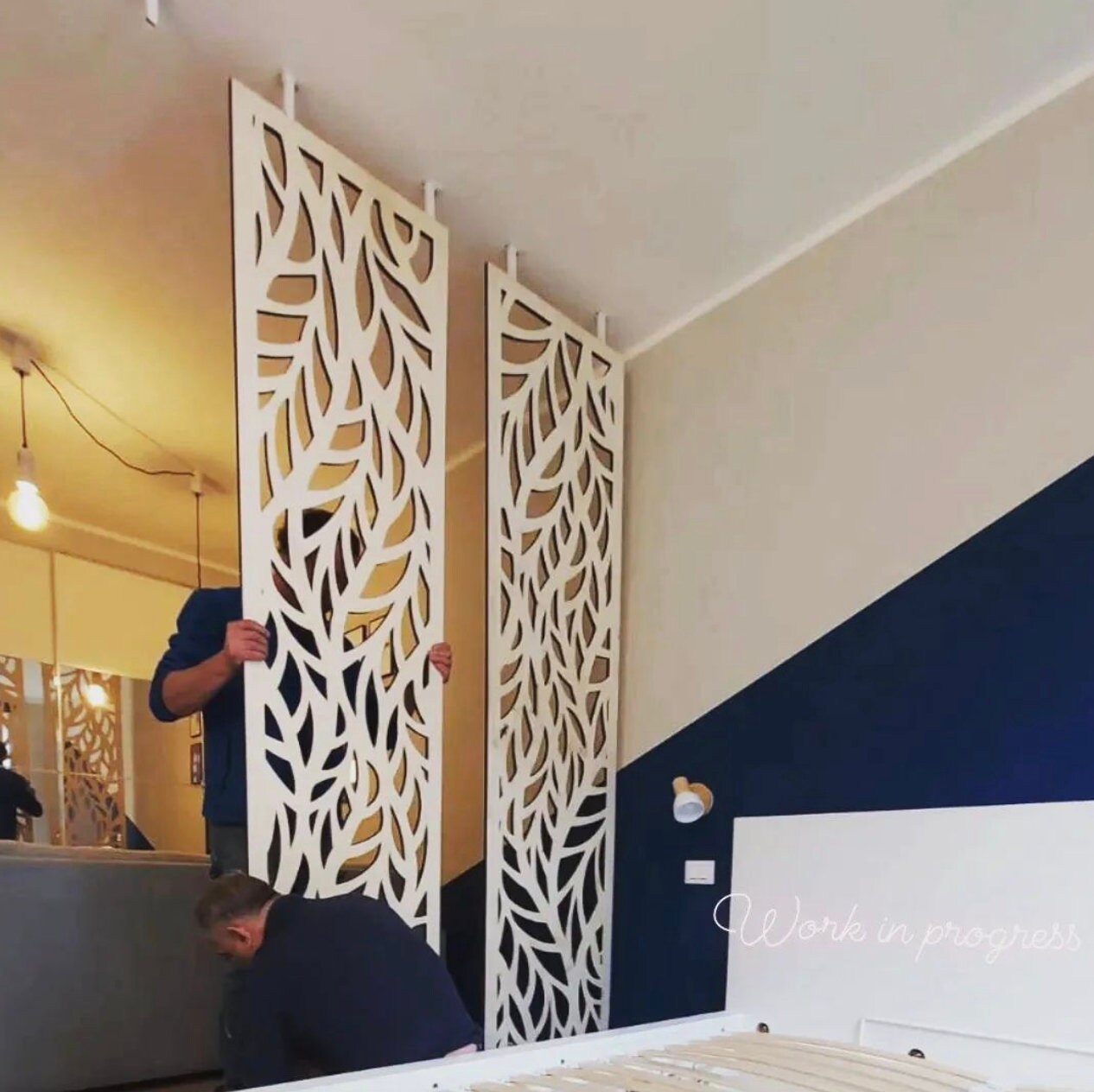 pannello mdf o legno quadrato traforato non verniciati interni esterni taglio laser decorazione casa, quadro, fai da te, separè