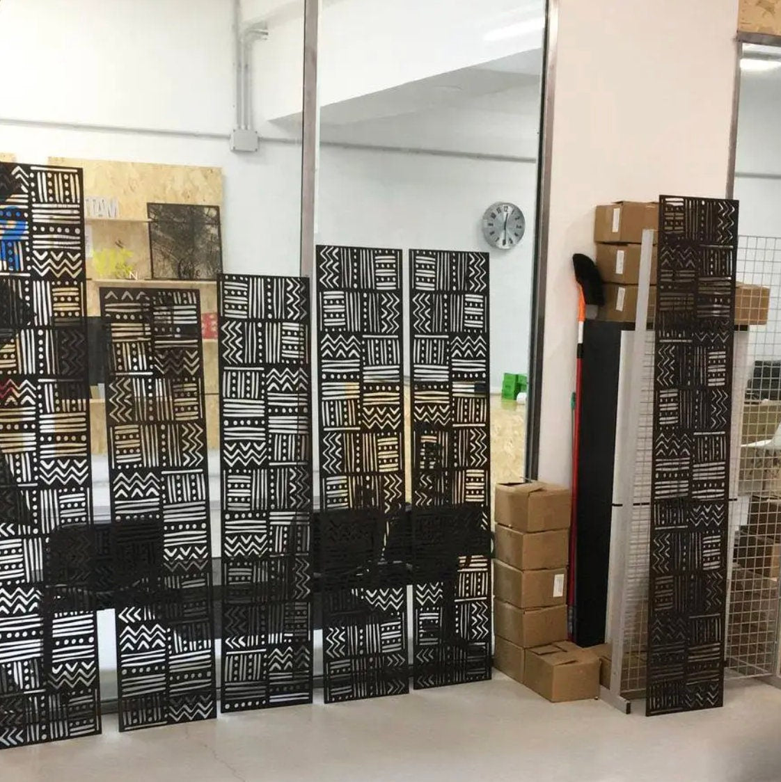 pannello mdf o legno quadrato traforato non verniciati interni esterni taglio laser decorazione casa, quadro, fai da te, separè