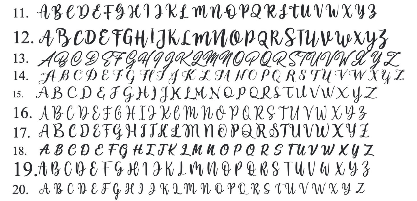 Decorazione parete camera scritte particolari corsivo scritte personalizzate inciso a laser su MDF verniciato nero