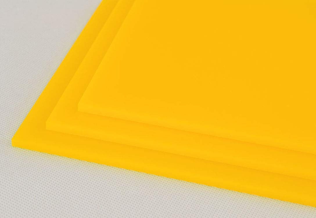 Pannello plexiglass giallo pastello opal 3 mm lastre / plexiglass