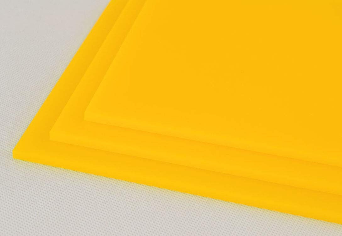 Pannello plexiglass giallo pastello opal 3 mm lastre / plexiglass colorato su misura / plexiglass giallo diversi formati e colori