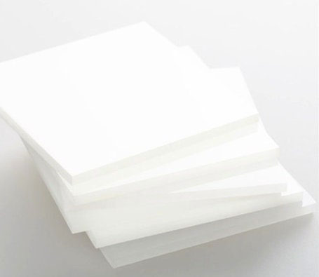 Pannello in plexiglass bianco latte coprente 4mm - realizzare progetti di design personalizzati, paravento, coperture, mensole, targa...
