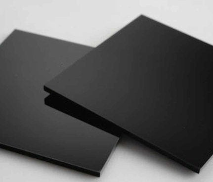 Fogli plexiglass nero lucido coprente 4 mm lastre plexiglass per coperture ideali per design e artigianato taglio lastre plexiglass