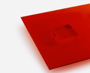 Plexiglass colorato su misura rosso trasparente 5 mm pannelli di plexiglass rosso per interior design lastre per coperture