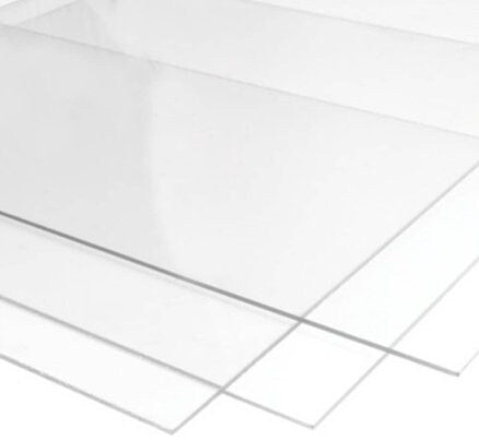 Lastre in plexiglass trasparente su misura, spessore 25 mm, ideali per coperture, prodotti artigianali e di design