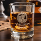 Bicchiere da Whiskey Personalizzato Idea Regalo Pensionamento con le Iniziali, nome scritta regalo amicizia papà