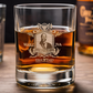 Bicchiere da Whiskey Personalizzato Idea Regalo Pensionamento con le Iniziali, nome scritta regalo amicizia papà