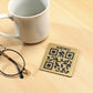 qr code economici in acciaio abs da tavolo Portamenu 10-50-100 pz personalizzati con incisione laser logo