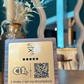 Lascia una recensione google  in legno noce scuro con incisione personalizzata logo per ristorante bar pub locale rustico (Copia)