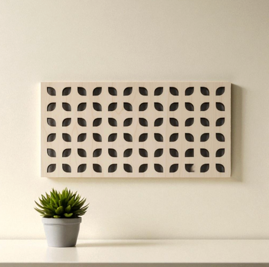 copenhagen pannello foglie  moderno o legno traforato non verniciati interni esterni taglio laser decorazione casa, quadro, fai da te, separ
