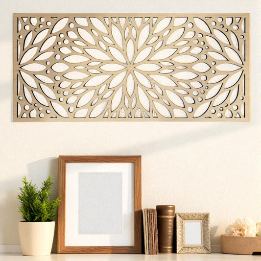 foglie 4  moderno o legno traforato non verniciati interni esterni taglio laser decorazione casa, quadro, fai da te, separè (Copia)