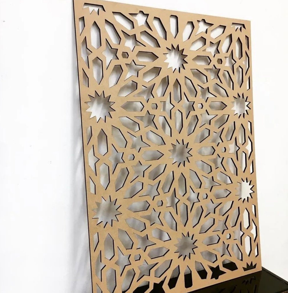 pannello mdf o legno quadrato traforato non verniciati interni esterni taglio laser decorazione casa, quadro, fai da te, separè