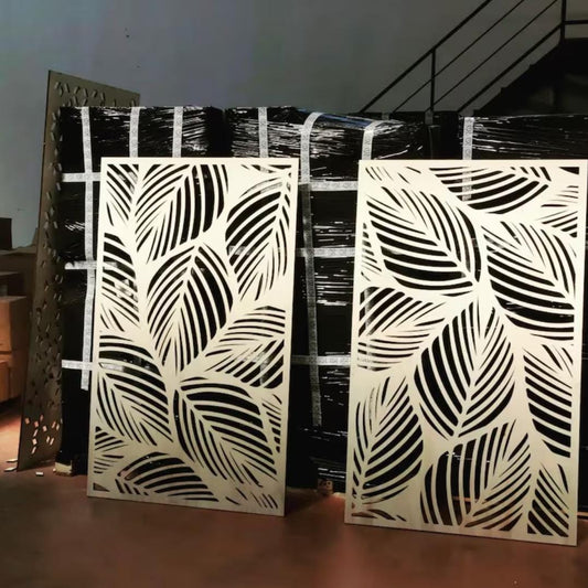 top pannello foglie moderno o legno traforato non verniciati interni esterni taglio laser decorazione casa, quadro, fai da te, separè