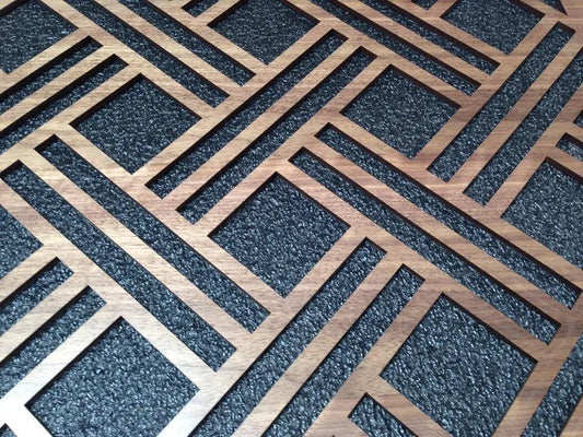 stringa pannello foglie moderno o legno traforato non verniciati interni esterni taglio laser decorazione casa, quadro, fai da te, separè