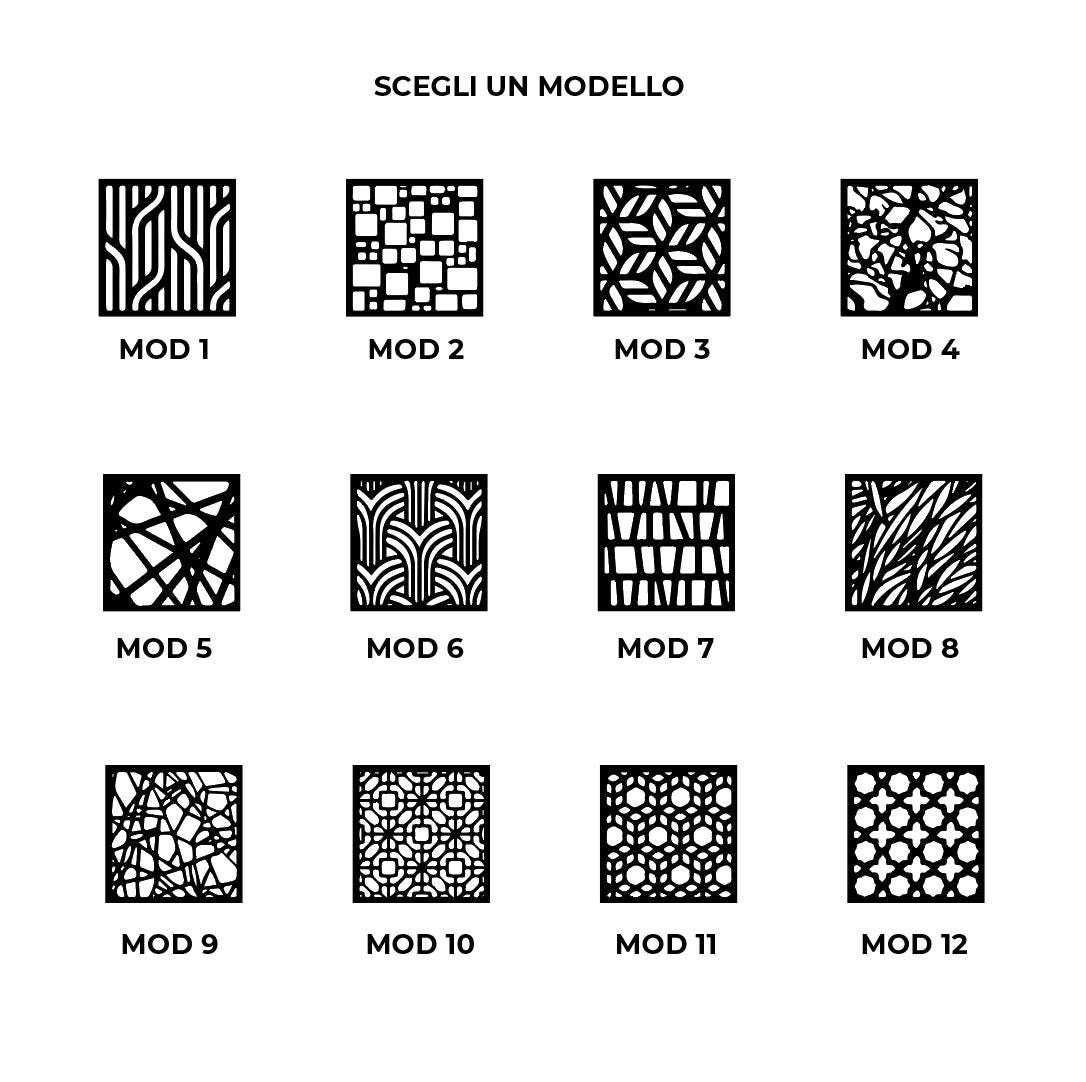 divisorio per stanza set da 12 pezzi Divisori sospesi in legno, Pannelli divisori traforati, Parete divisoria sospesa in legno, Paravento mo