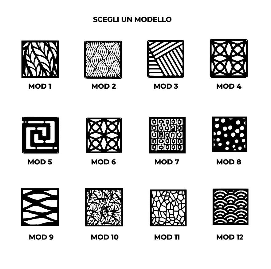 divisori in oro o argento mattonelle stanza set da 12 pezzi Parete divisoria sospesa in mdf verniciato,Divisori per ambienti sospesi Colore