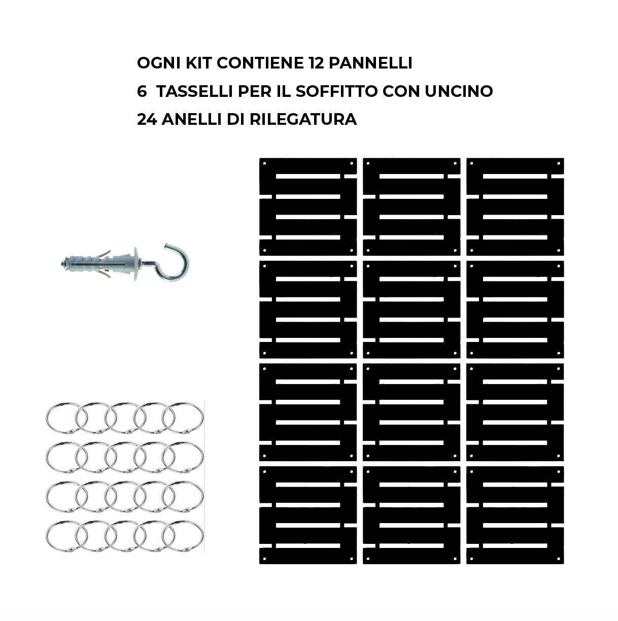 divisori in oro o argento mattonelle stanza set da 12 pezzi Parete divisoria sospesa in mdf verniciato,Divisori per ambienti sospesi Colore