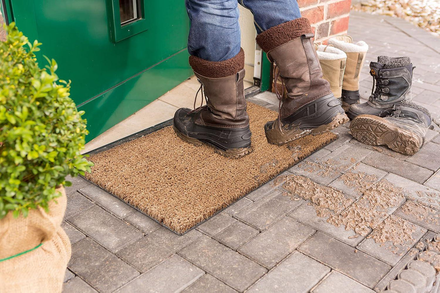 Anche lo zerbino ha più dignità di me. Ma ora basta. Personalizzato in Fibra di Cocco – Incisione Laser – Welcome Mat Ingresso Casa