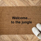 Welcome… to the jungle Zerbino Personalizzato in Fibra di Cocco – Incisione Laser – Welcome Mat Ingresso Casa – Idea Regalo