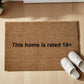 May the floor be with you Zerbino Personalizzato in Fibra di Cocco – Ingresso Casa – Regalo Nuova Casa