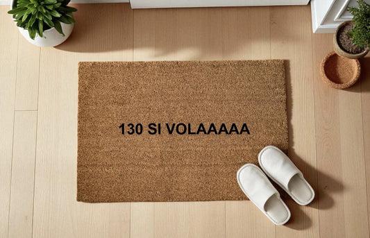 130 SI VOLAAAAA Zerbino Personalizzato in Fibra di Cocco – Ingresso Casa – Regalo Nuova Casa