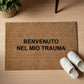 Benvenuto nel mio trauma Personalizzato in Fibra di Cocco – Incisione Laser – Welcome Mat Ingresso Casa
