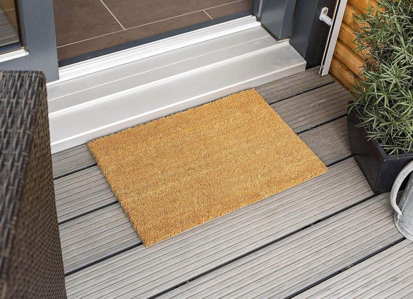 Benvenuti Zerbino Personalizzato in Fibra di Cocco – Incisione Laser – Welcome Mat Ingresso Casa – Idea Regalo Nuova Casa