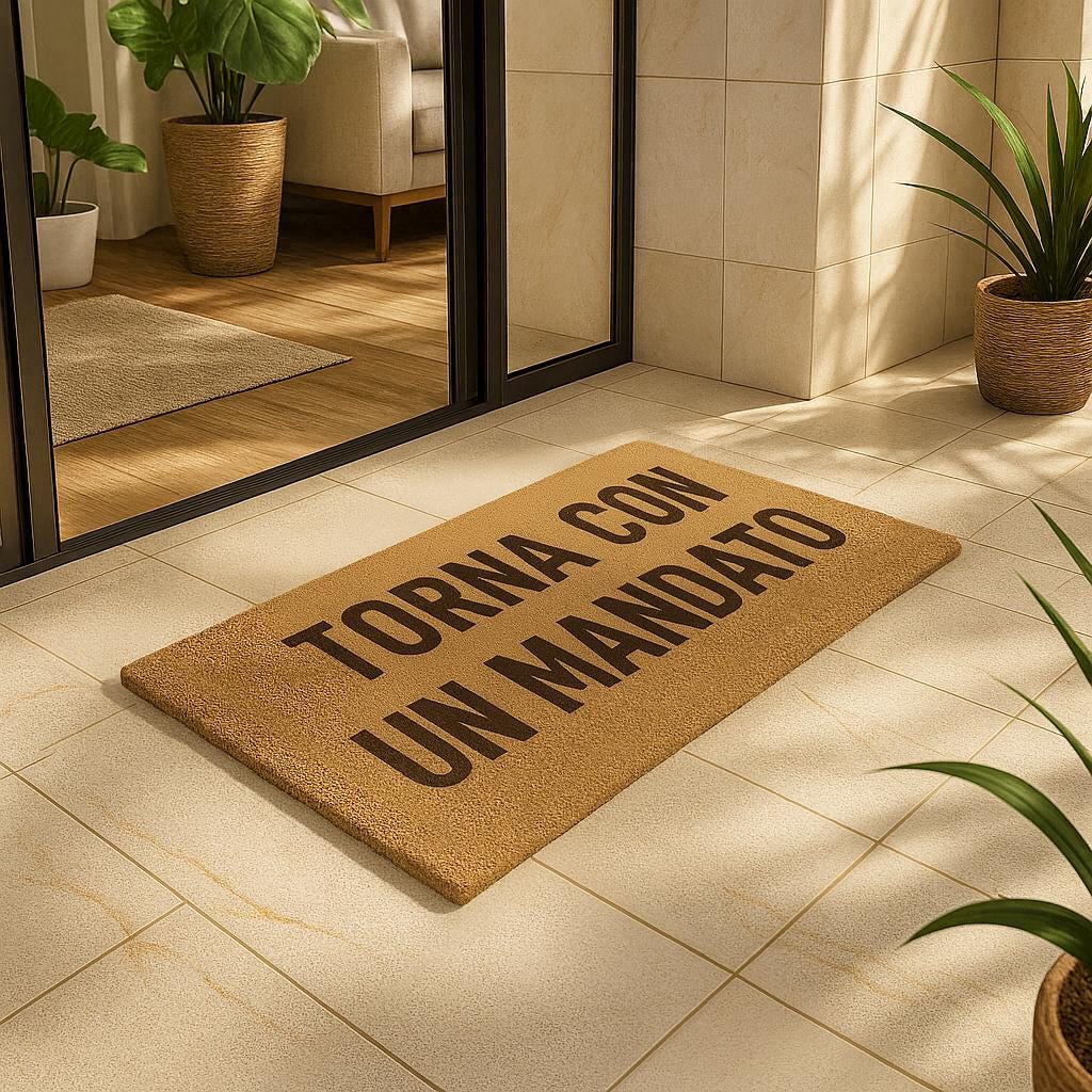 Torna con un mandato Zerbino Personalizzato in Fibra di Cocco – Incisione Laser – Welcome Mat Ingresso Casa – Idea Regalo