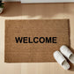 WELCOME Zerbino Personalizzato in Fibra di Cocco – Incisione Laser – Welcome Mat Ingresso Casa – Idea Regalo Nuova Casa