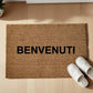 Benvenuti Zerbino Personalizzato in Fibra di Cocco – Incisione Laser – Welcome Mat Ingresso Casa – Idea Regalo Nuova Casa
