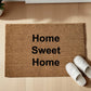 HOME SWEET HOME Zerbino Personalizzato in Fibra di Cocco – Incisione Laser – Welcome Mat Ingresso Casa – Idea Regalo Nuova Casa