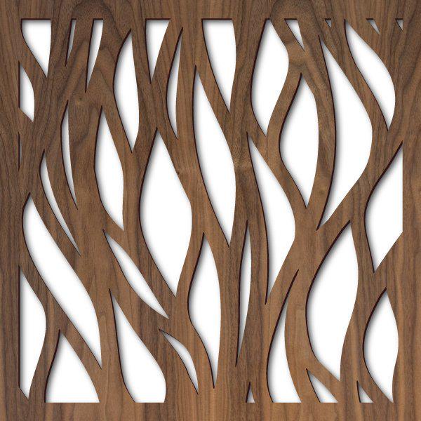 onda mossa pannello legno traforato non verniciati interni esterni taglio laser decorazione casa, quadro, fai da te,