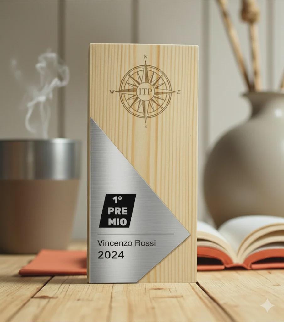 Trofeo blocco argento in pino massello, premio quadrato personalizzato abbinato a cornice flessibile in ottone, targa di riconoscimento