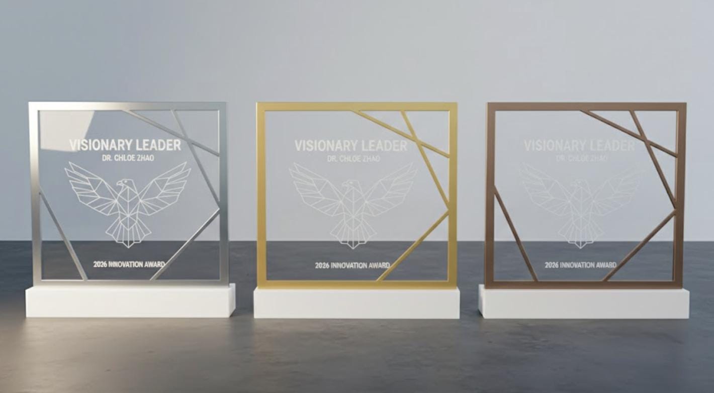 quadro in plastica con base bianca bianco oro , premio quadrato personalizzato abbinato a cornice flessibile in ottone, targa moderna