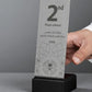 Totem con base nera 3 posto , premio quadrato personalizzato abbinato a cornice flessibile in bronzo targa moderna