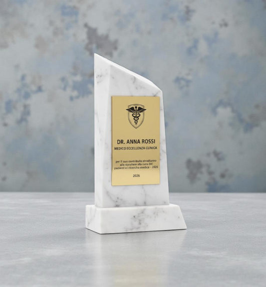 Premio personalizzato in stampa 3d effetto marmo plexiglass , trofeo di riconoscimento in legno personalizzato, targa in plastica incisa