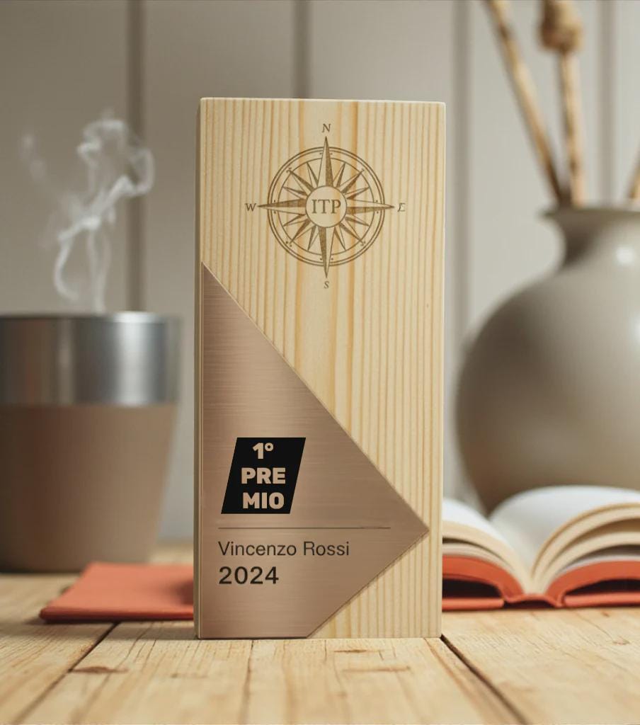 Trofeo blocco bronzo in pino massello, premio quadrato personalizzato abbinato a cornice flessibile in ottone, targa di riconoscimento