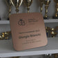 Trofeo in legno personalizzato bronzo, premio per il miglior dipendente, premio per il miglior team, coppa ecosostenibile
