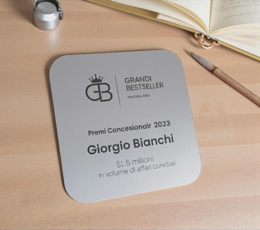 Trofeo in legno personalizzato argento, premio per il miglior dipendente, premio per il miglior team, coppa ecosostenibile