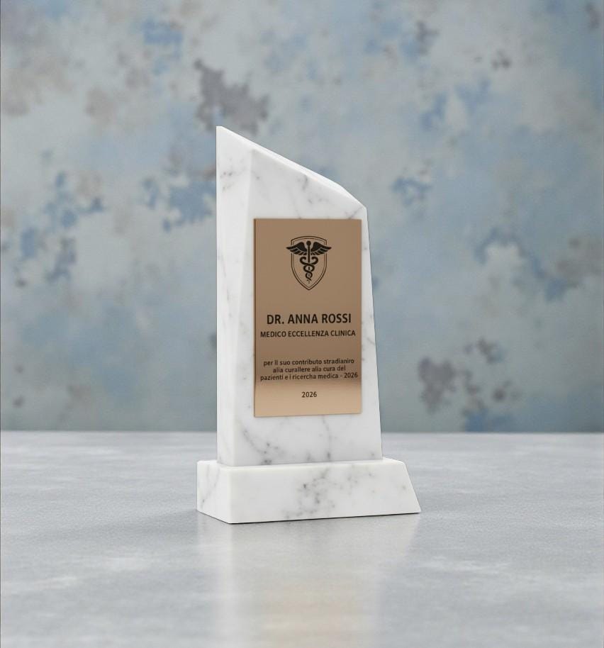 Premio personalizzato in stampa 3d effetto marmo plexiglass , trofeo di riconoscimento in legno personalizzato, targa in plastica incisa