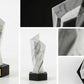 Trofeo Stampa 3D Effetto Marmo Bianco - Premio Eccellenza