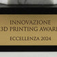 Trofeo Stampa 3D Effetto Marmo Bianco - Premio Eccellenza