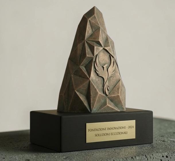 Trofeo Stampa 3D Effetto Bronzo Antico - Premio Resilienza