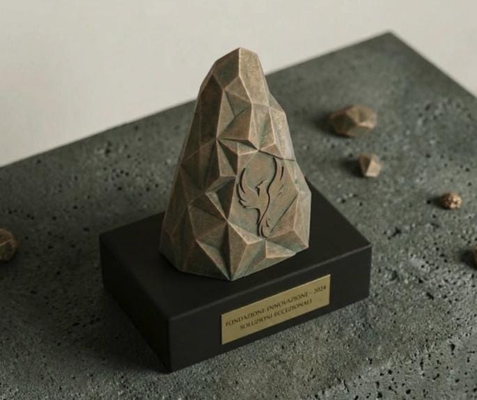Trofeo Stampa 3D Effetto Bronzo Antico - Premio Resilienza