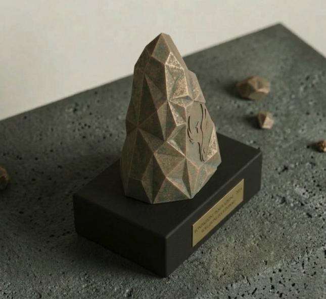 Trofeo Stampa 3D Effetto Bronzo Antico - Premio Resilienza